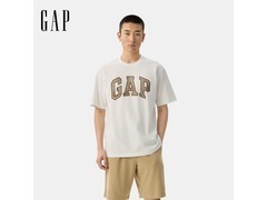 Gap纯棉胶印大logo短袖T恤低至89元