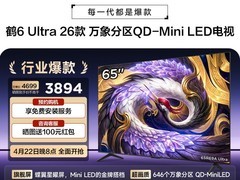 TCL雷鸟鹤6Ultra 65英寸QD-Mini LED电视直降5100元