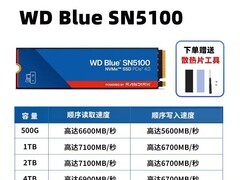 闪迪SN5100固态硬盘百亿补贴低至749元