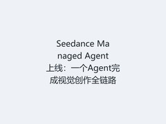 Seedance Managed Agent上线：一个Agent完成视觉创作全链路