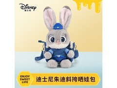 迪士尼疯狂动物城朱迪斜挎包玩偶包，促销到手仅119元！