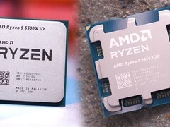 AMD九款X3D处理器跨代性能实测：9850X3D较5500X3D提升超65%