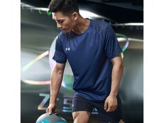 安德玛学院蓝速干T恤活动价61.5元