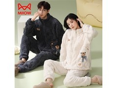 猫人加绒家居服套装119元