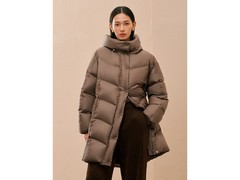 太平鸟咖色连帽羽绒服 到手仅659元