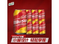 夏日特惠！乌苏啤酒6罐组合装仅24.9元！