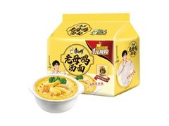 周深代言康师傅老母鸡汤面5连包，15.9元，满99打9折
