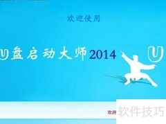 U盘启动大师使用教程