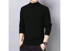 燠阳德绒半高领黑T恤秋冬仅29.99元