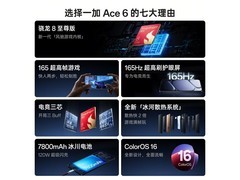 一加Ace 6竞黑款直降，到手仅2028元