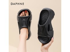 达芙妮女款夏季厚底一字拖鞋低至59.9元