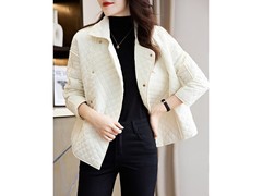 德玛纳女士L码翻领短款棉衣5折85.5元