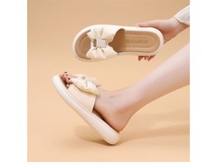 慕芹茹蝴蝶结防滑沙滩凉鞋