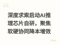 深度求索启动AI推理芯片自研，聚焦软硬协同降本增效