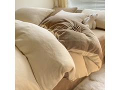 布之美秋冬牛奶绒四件套，领券低至99元