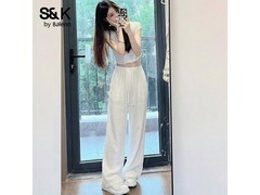 班尼路S&amp;K女装凉感阔腿裤45.9带回家