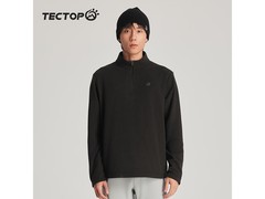 探拓男士2XL云墨黑抓绒衣1件5折37.5元