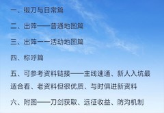 刀剑乱舞新人必看攻略