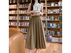 QITA山本咖色M码女士阔腿裤29.8元抢