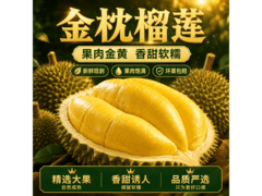 物旺载莒泰国金枕巴掌榴莲，满119减30仅109.9元