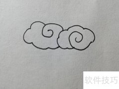 七彩祥云绘画步骤详解