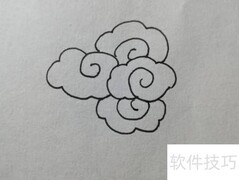 七彩祥云绘画步骤详解