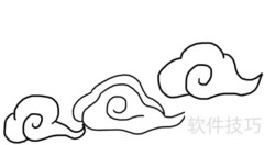 七彩祥云绘画教程