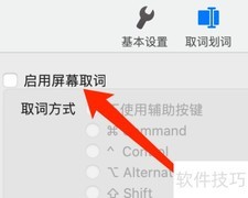 Mac版有道词典开启屏幕取词