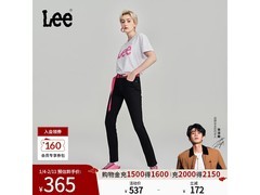 Lee女款黑色修身高腰牛仔裤低价促