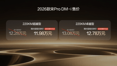 2026款宋ProDM-i220km长续航版上市 限时11.98万元起