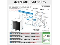 美的T7 Pro洗碗机直降2325元