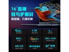 雷神ZERO16游戏本直降，到手仅7440元