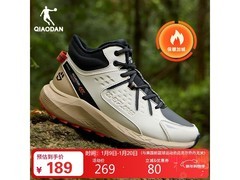 乔丹加绒防滑棉鞋132元