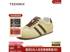 天美意阿甘鞋女款黄色37码热卖