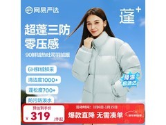 网易严选248g90%鲜绒热吐司pro羽绒服
