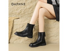 达芙妮秋冬英伦皮鞋，京东低至 81.02 元