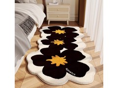 KAYE异形花朵仿羊绒床边毯低至29元包邮