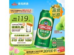 青岛啤酒经典系列整箱24听，仅140元，踏春必备！