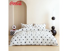 可口可乐磨毛床品四件套低至46元热卖