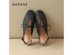 达芙妮编织凉鞋京东热卖，低至80元