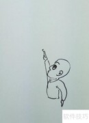 简笔画教程：氢气球飞天