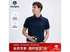 navigare男凉感POLO衫，低至93.59元！