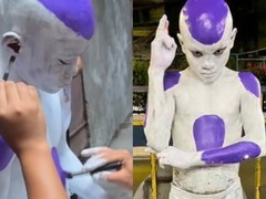 男孩误用乳胶漆Cos弗利萨致皮肤永久上色引热议