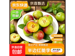京喜加四川半边红脆李2斤尝鲜装，仅售4.9元！