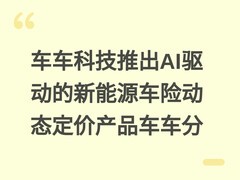 车车科技推出AI驱动的新能源车险动态定价产品车车分