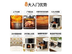 九阳可视炎烤空气炸锅6.5L