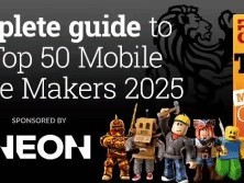 中国九家手游企业上榜全球50强，点点互动登顶榜首