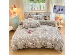 多兰诗200*230cm牛奶绒四件套低至95元