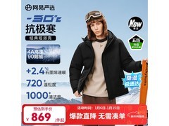 网易严选5A白鹅绒五防羽绒服