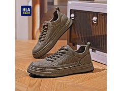 海澜男士牛皮板鞋，一件五折仅159元